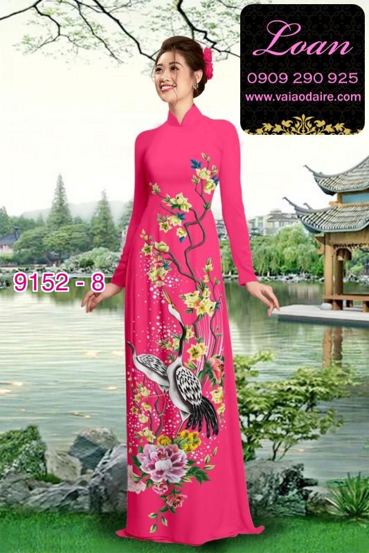 Vải áo dài hoa nhí