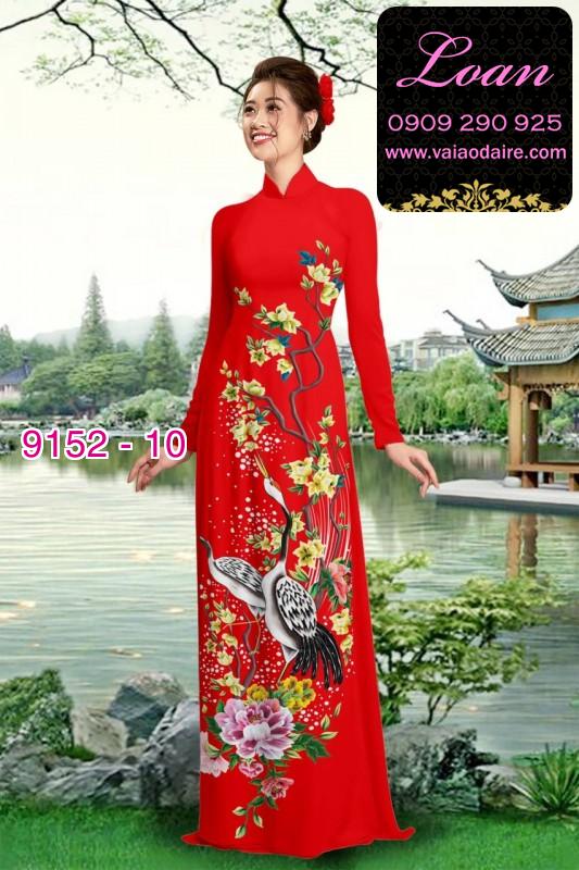 Vải áo dài hoa nhí