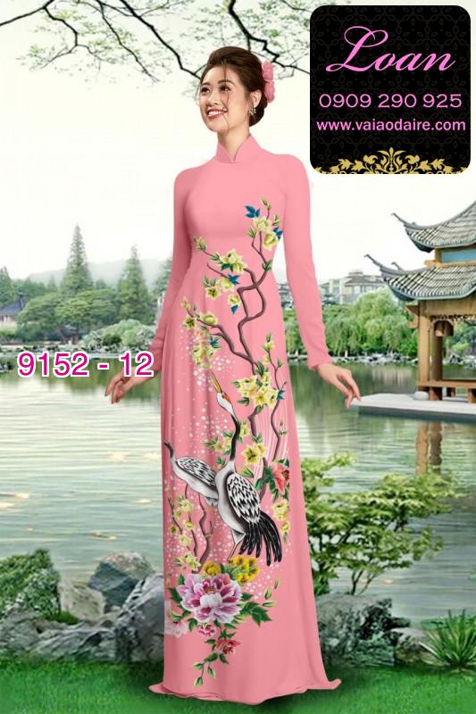 Vải áo dài hoa nhí