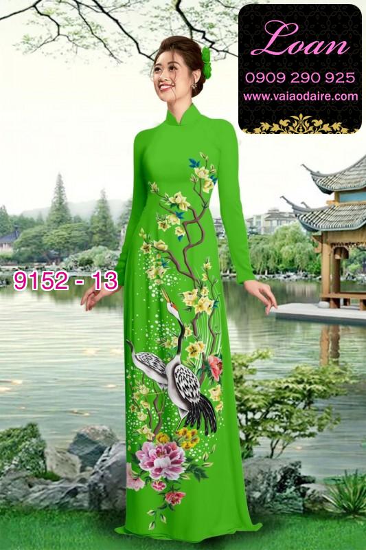 Vải áo dài hoa nhí