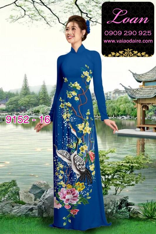 Vải áo dài hoa nhí