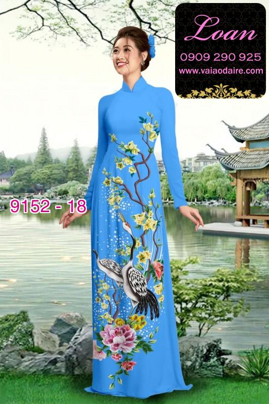 Vải áo dài hoa nhí