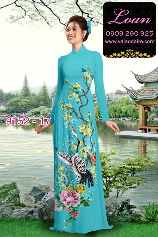 Vải áo dài hoa nhí