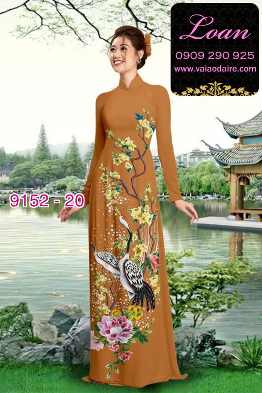 Vải áo dài hoa nhí