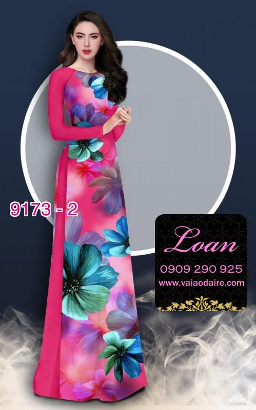 Vải áo dài hoa 3D