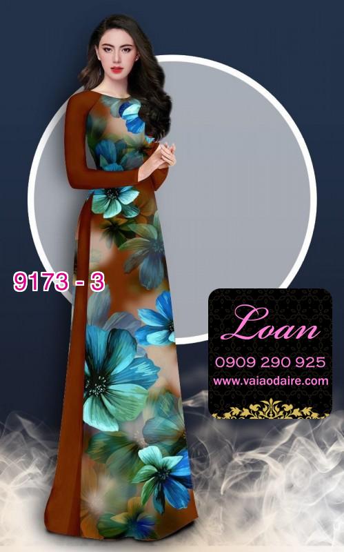 Vải áo dài hoa 3D