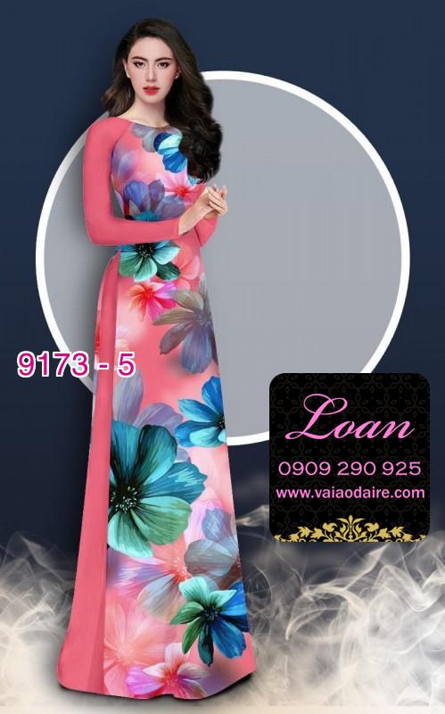Vải áo dài hoa 3D