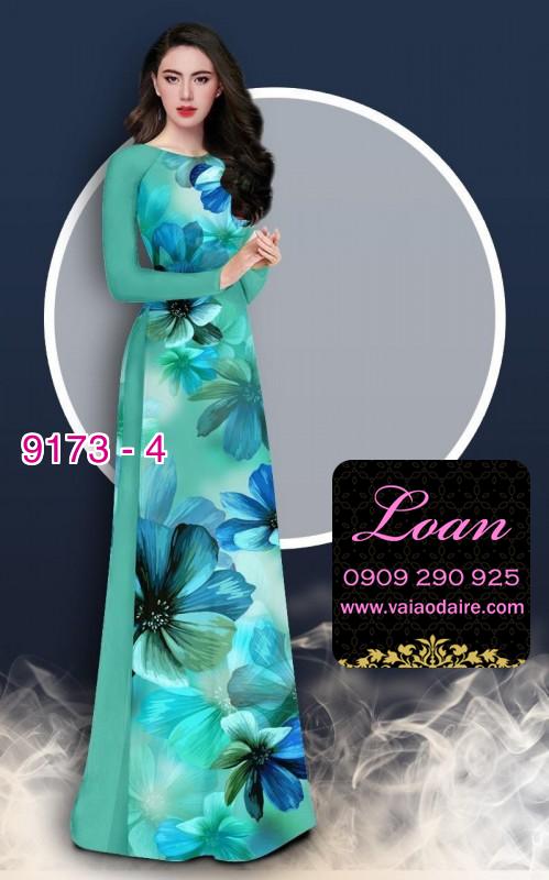 Vải áo dài hoa 3D