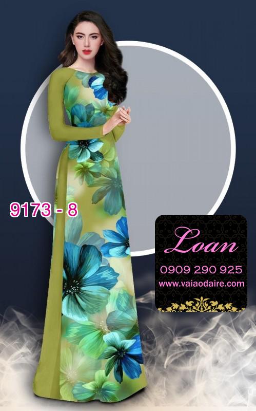 Vải áo dài hoa 3D