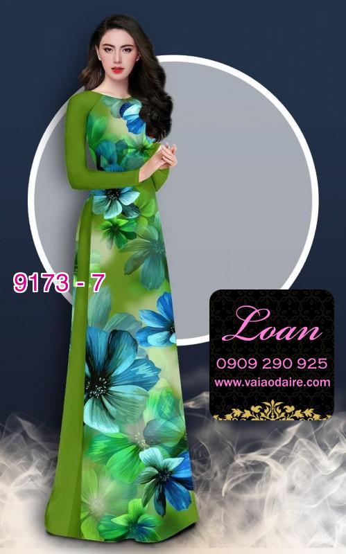 Vải áo dài hoa 3D