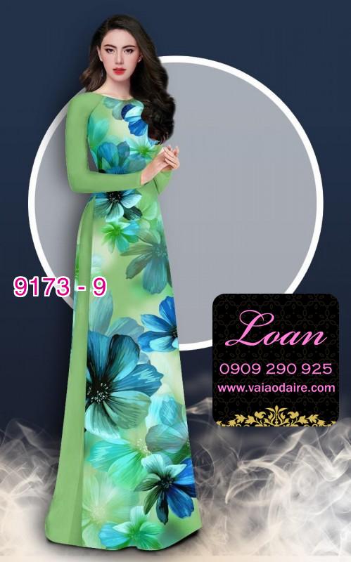 Vải áo dài hoa 3D