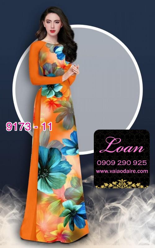Vải áo dài hoa 3D