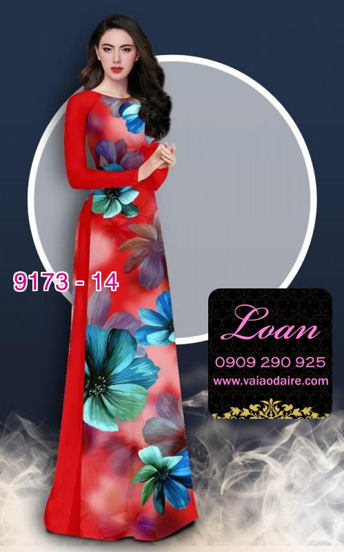 Vải áo dài hoa 3D