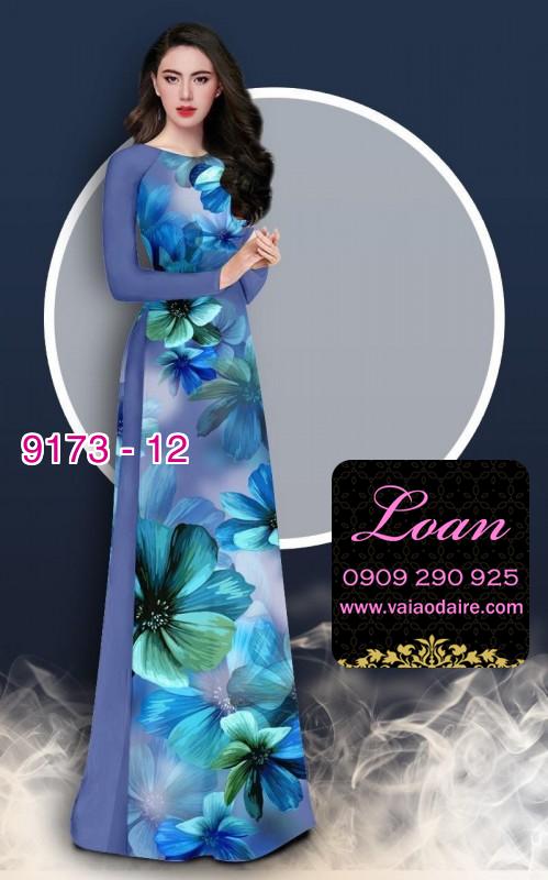 Vải áo dài hoa 3D