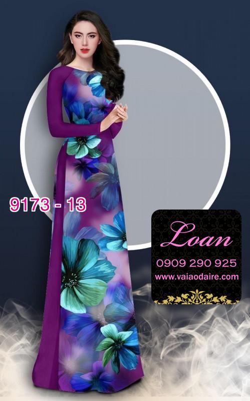 Vải áo dài hoa 3D