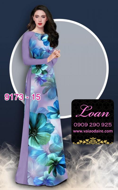 Vải áo dài hoa 3D