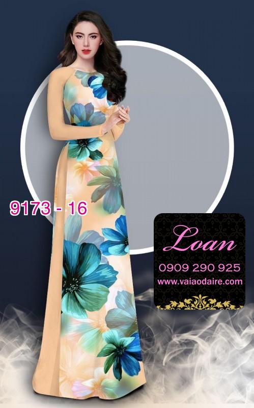 Vải áo dài hoa 3D