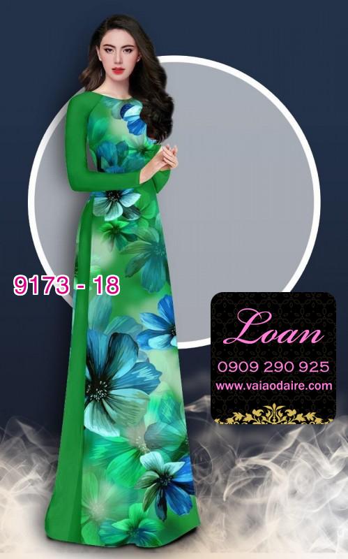 Vải áo dài hoa 3D