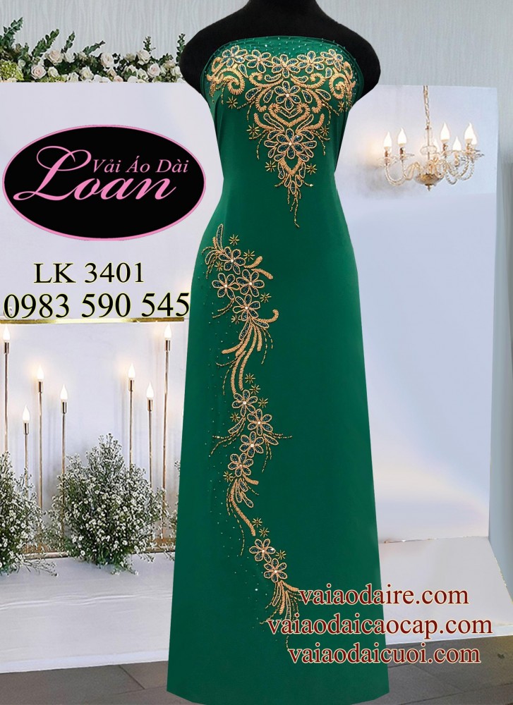 Vải áo dài kết sang trọng