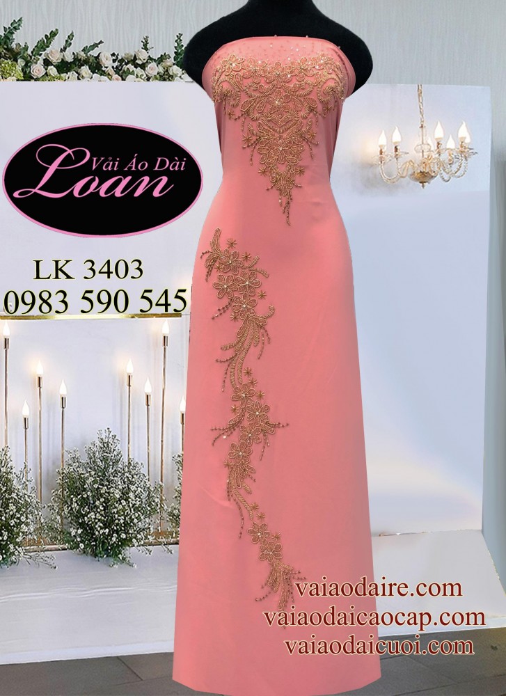 Vải áo dài kết sang trọng