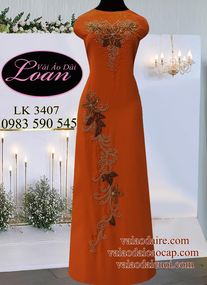 Vải áo dài kết sang trọng