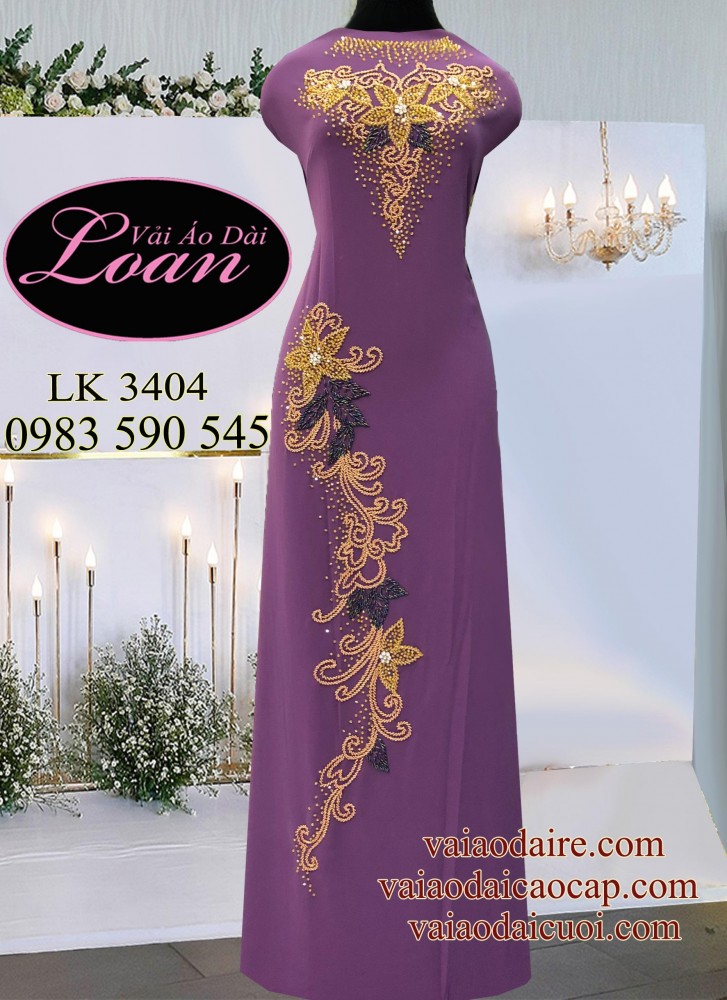 Vải áo dài kết sang trọng