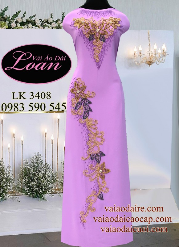 Vải áo dài kết sang trọng