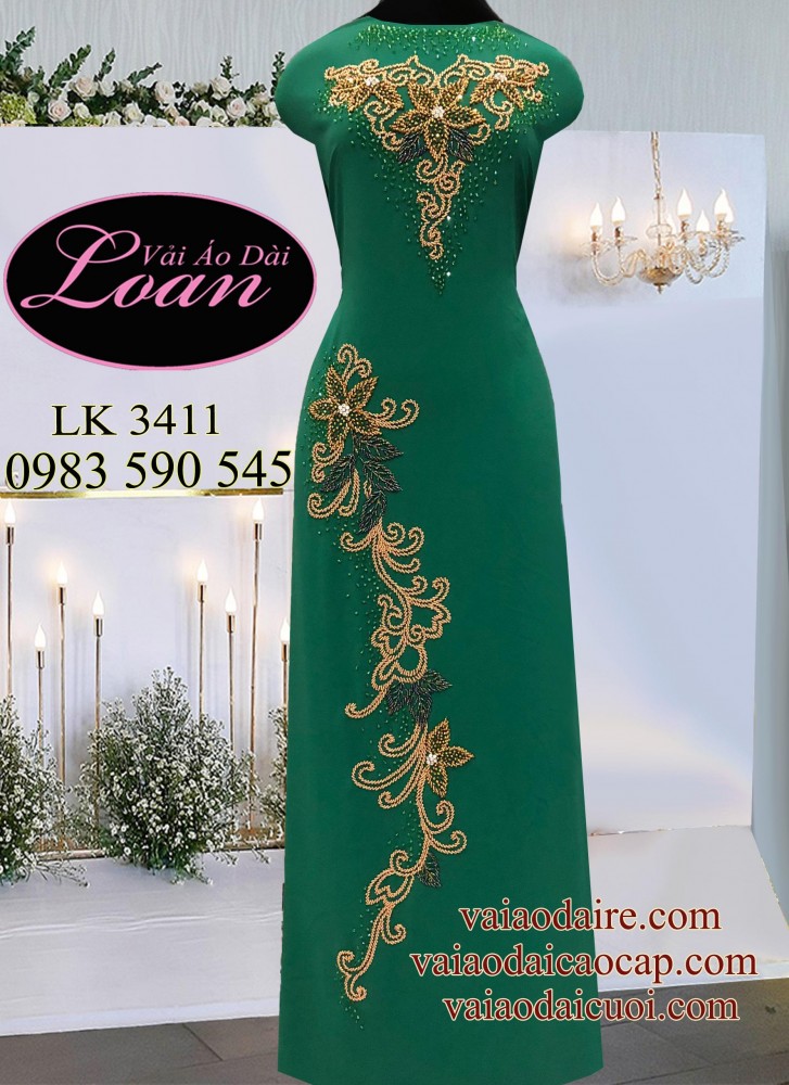 Vải áo dài kết sang trọng