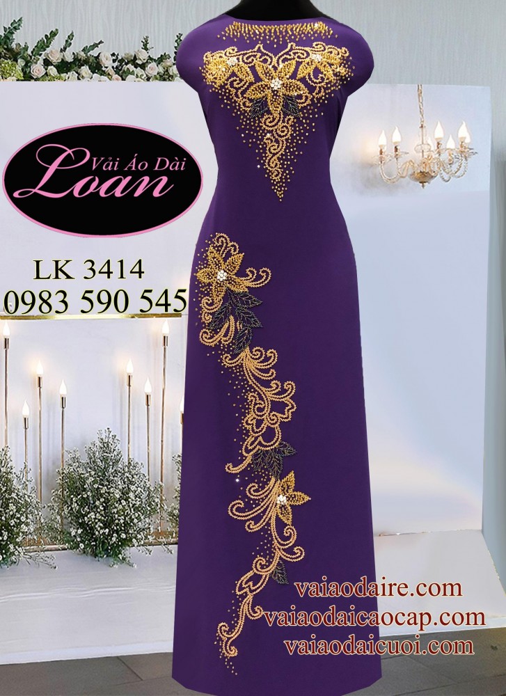 Vải áo dài kết sang trọng