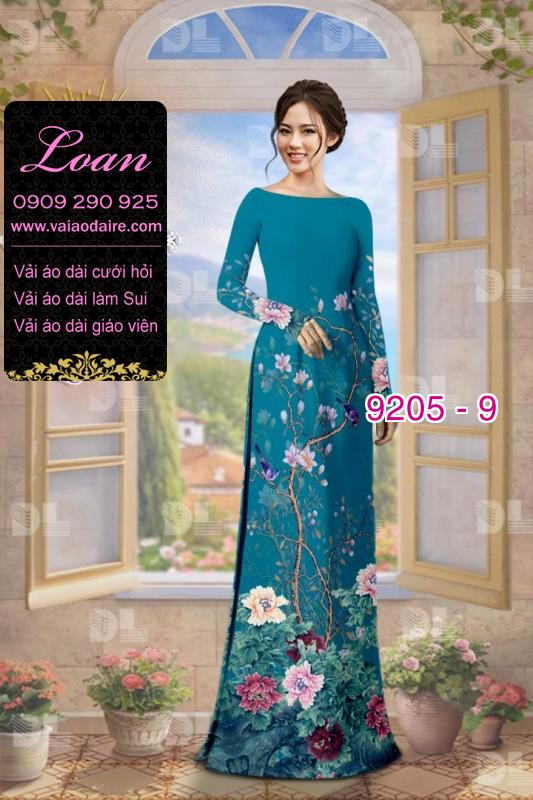 Vải áo dài hoa 3D