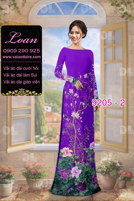 Vải áo dài hoa 3D