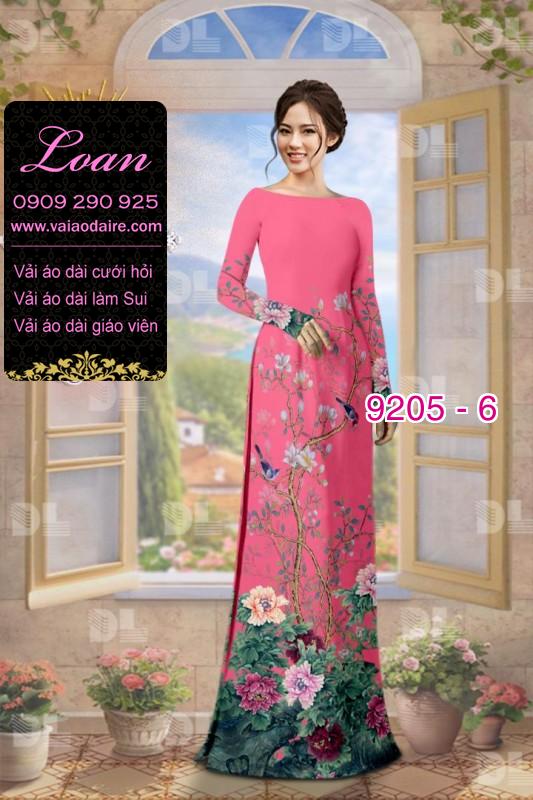 Vải áo dài hoa 3D