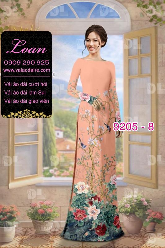 Vải áo dài hoa 3D