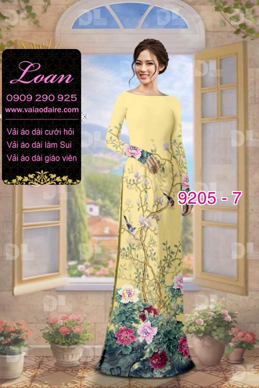 Vải áo dài hoa 3D