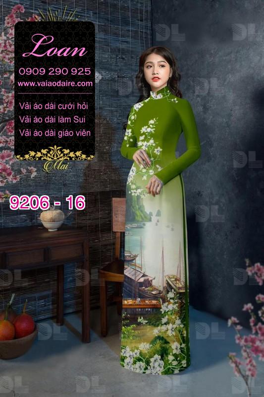 Vải áo dài hoa 3D