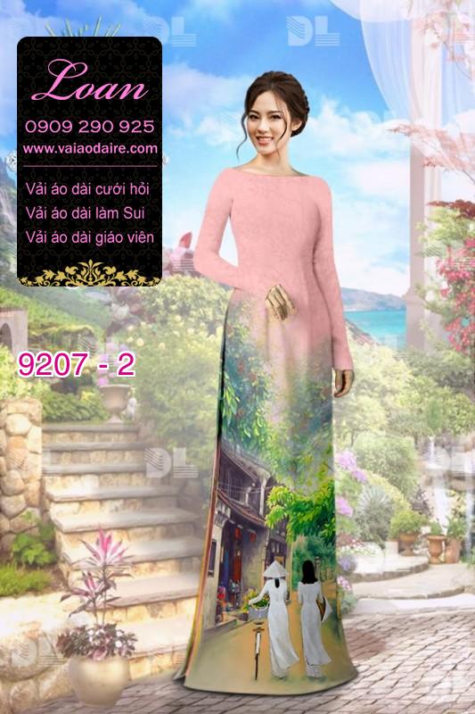Vải áo dài phong cảnh