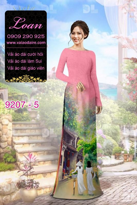 Vải áo dài phong cảnh