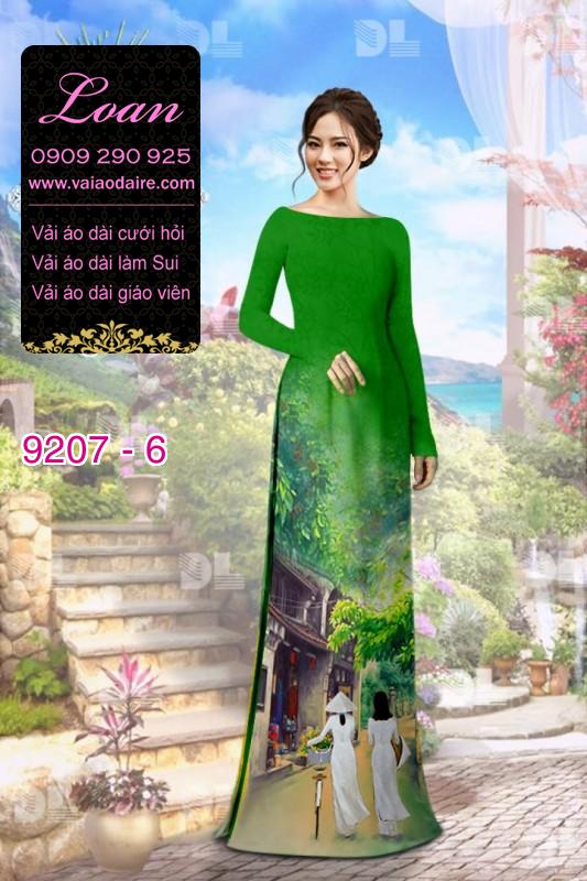 Vải áo dài phong cảnh