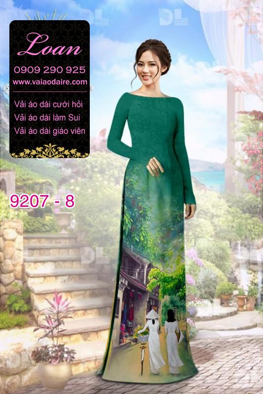 Vải áo dài phong cảnh