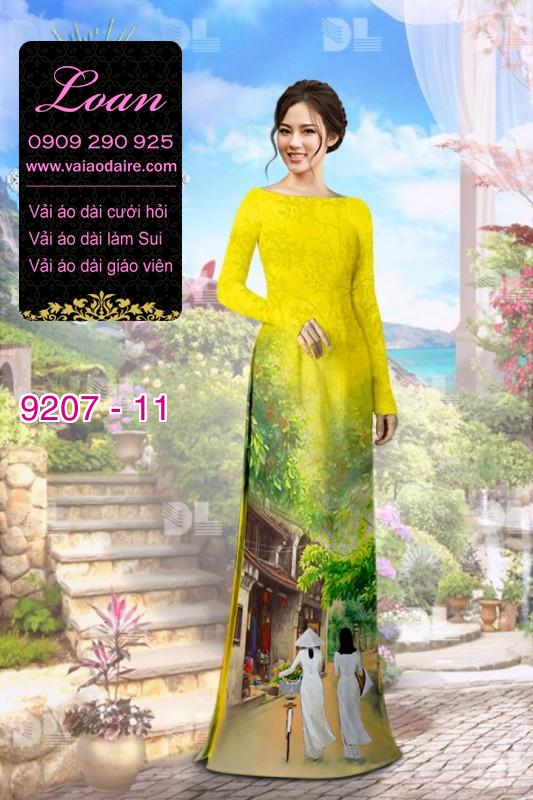 Vải áo dài phong cảnh