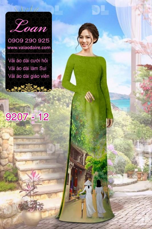 Vải áo dài phong cảnh