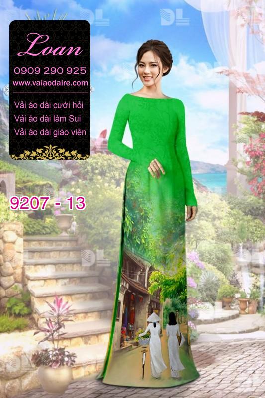 Vải áo dài phong cảnh