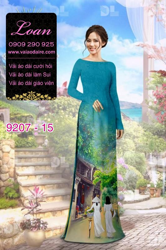 Vải áo dài phong cảnh