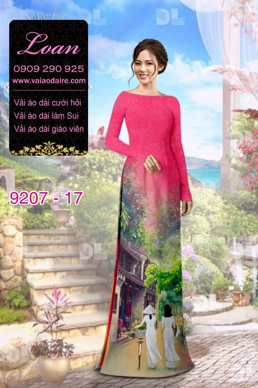 Vải áo dài phong cảnh