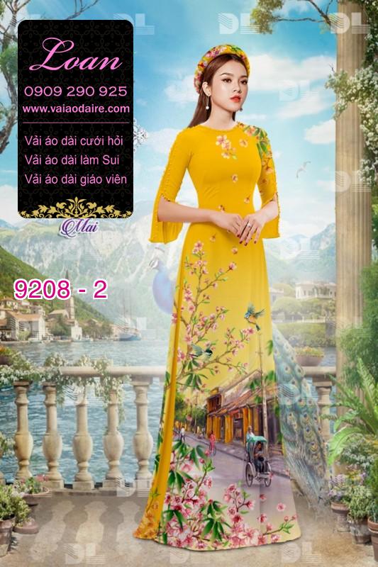Vải áo dài phong cảnh
