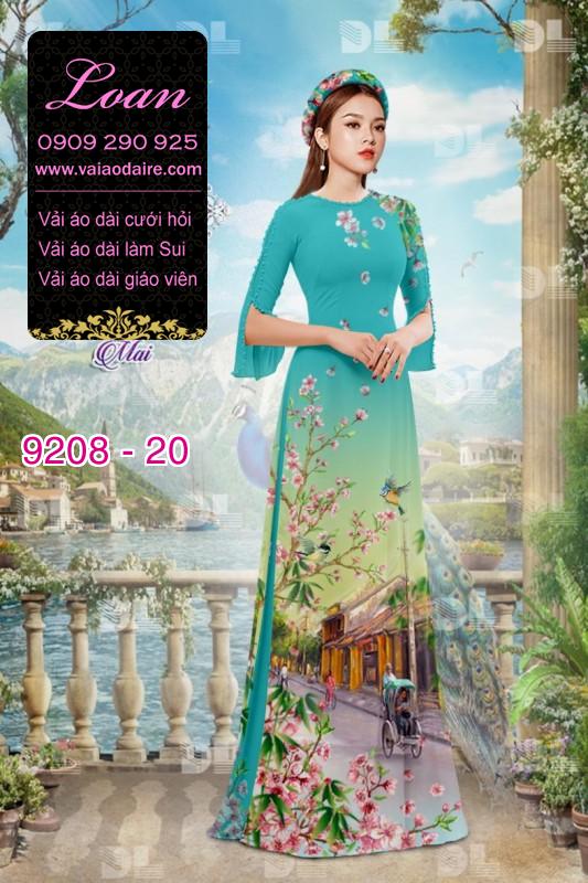 Vải áo dài phong cảnh