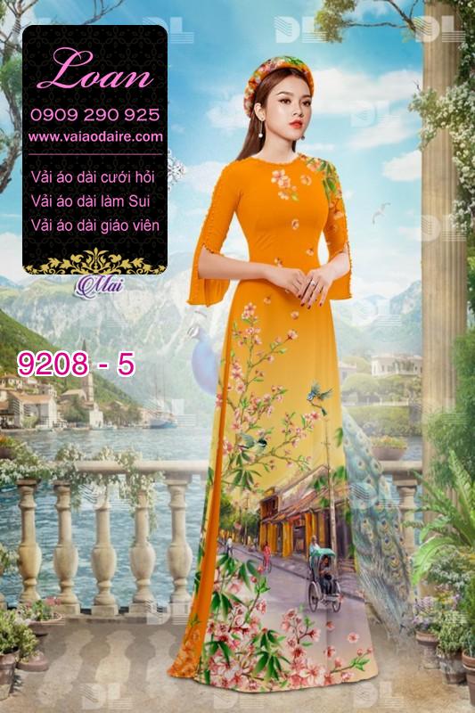 Vải áo dài phong cảnh