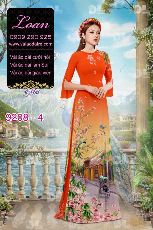 Vải áo dài phong cảnh