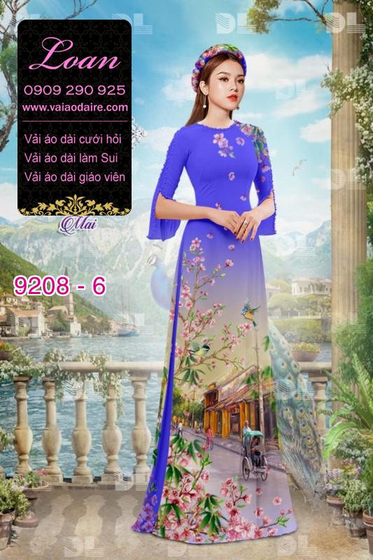 Vải áo dài phong cảnh