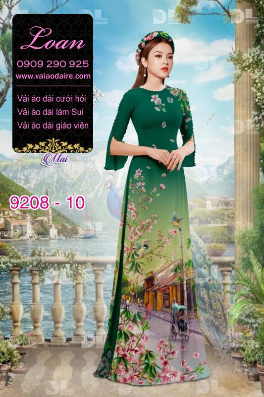 Vải áo dài phong cảnh